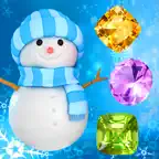 Snowman Games and Christmas Puzzles - Match snow and frozen jewel for this holiday countdown iOS Icon