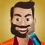 Shaving Salon - Crazy beard shave game for kids iOS Icon