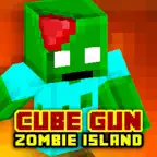 Cube Gun 3D Zombie Island iOS Icon