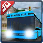 3D High School Bus Simulator - Bus driver and crazy driving simulation & parking adventure game iOS Icon