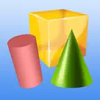 Math Geometry: Learning 2D and 3D Shapes iOS Icon
