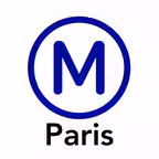 Paris Metro Map. iOS Icon