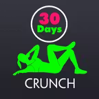 30 Day Crunch Fitness Challenges ~ Daily Workout iOS Icon
