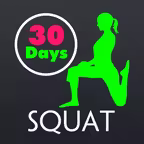 30 Day Squat Fitness Challenges ~ Daily Workout iOS Icon