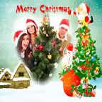 Merry Christmas photo frames - create cards iOS Icon