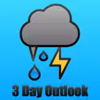 3 Day Weather Outlook iOS Icon