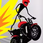 Stickman Street Bike Motorcycle Highway Race - FREE Multiplayer Racing Game iOS Icon