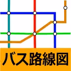 バス路線図（時刻表、接近情報、バス停） iOS Icon