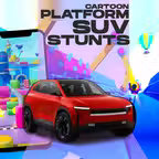 Cartoon Platform SUV Stunts iOS Icon