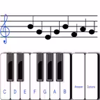 ¼ learn sight read music tutor iOS Icon
