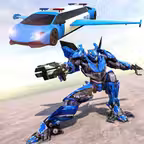 Flying Limo Car Robot War iOS Icon