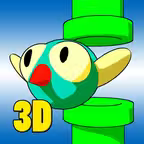 The Clumsy Bird 3D iOS Icon