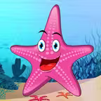 Peekaboo animals in the sea, ocean, lake and river for toddlers and babies iOS Icon
