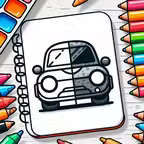 Cars Coloring book paint game Icon