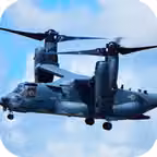 Airplane Helicopter Osprey Rescue iOS Icon