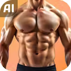 AI Six Pack :Abs Photo Camera Icon