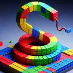 Snake Blocks: Serpent Sum Saga iOS Icon