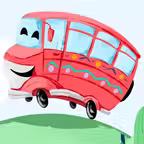 Spanish School Bus for Kids Icon