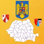 Romania Region Maps and Capitals iOS Icon