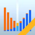 Stock Market Options Max Pain Charts iOS Icon