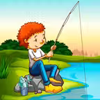 Fishing game for toddlers iOS Icon
