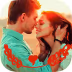 New Love quotes  - Romantic photos & messages iOS Icon