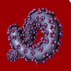 Bio Virus Structure in 3D iOS Icon