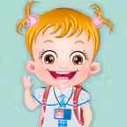 Baby Hazel School Hygiene Icon