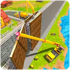 River Border Wall Construction iOS Icon