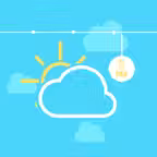 Weather & Clock iOS Icon