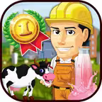 Flavored Milk Factory farm - Milk the cows & process it with amazing flavors in dairy factory iOS Icon