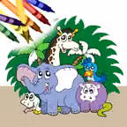 Coloring Book Free - Animals iOS Icon