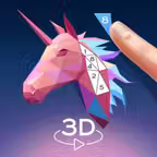 LowPoly 3D Art: Paint by Numbe iOS Icon