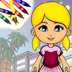 Paper Doll Coloring Book! iOS Icon