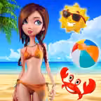 Beach Adventure Heroes - Crush gummy candy to save the Hawaiian Tropics! iOS Icon