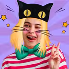Face Stickers Selfie Camera iOS Icon