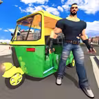 3 Wheeler City Taxi Tuk Tuk 3D iOS Icon