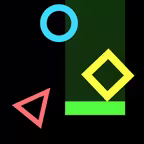 catch color geometry tiles - addictive arcade game iOS Icon