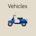 Vehicles Flashcard for babies and preschool iOS Icon
