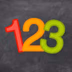 123 Genius First Numbers & Counting Game for Kids iOS Icon