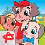 Three Little Pigs: Free Interactive Touch Book iOS Icon