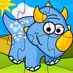 My baby first dino: dinosaur puzzle game for kids iOS Icon