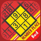 Basic NumberPlace Red iOS Icon