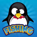 Penguin Fishing Game Free for Kids iOS Icon