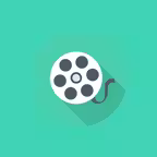 صوت وفيديو - برنامج تركيب الصوت والأغاني على الفيديو iOS Icon