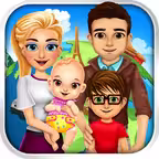 My Family Adventure - Mommy's Salon, Makeup & Dress Up Girl Spa - Kids Games iOS Icon