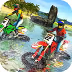Beach Water Surfer Bike Racing - Motorbike Riding iOS Icon