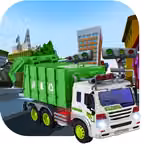 Cube Garbage Truck Park:Drive in City iOS Icon