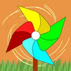 Blow Bubbles and Pinwheels iOS Icon