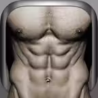 Ab Trainer X FREE+ Six-Pack Abs Exercises Workouts iOS Icon